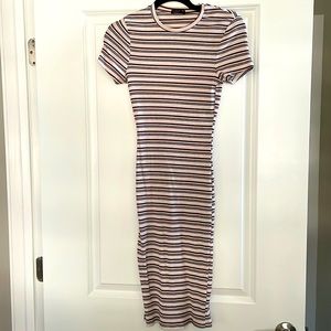 Body con short sleeve MIDI striped dress